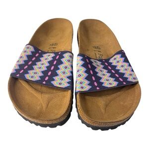 Papillio by Birkenstock Belau Aztec Sandals EU 43 US 10 Men’s Dark Blue